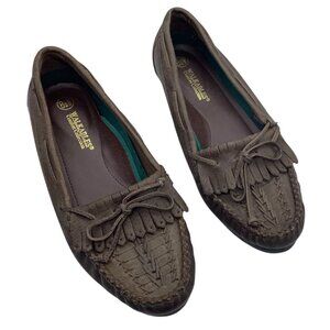 Walkables Comfort Collection Brown Leather Loafers Women Size 8 Wide NEW NWOT